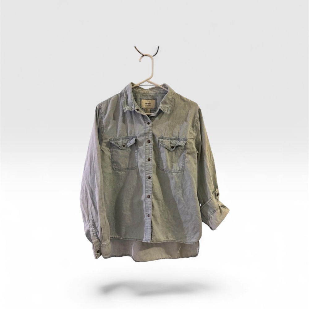 Forever 21 Light Blue Denim Shirt